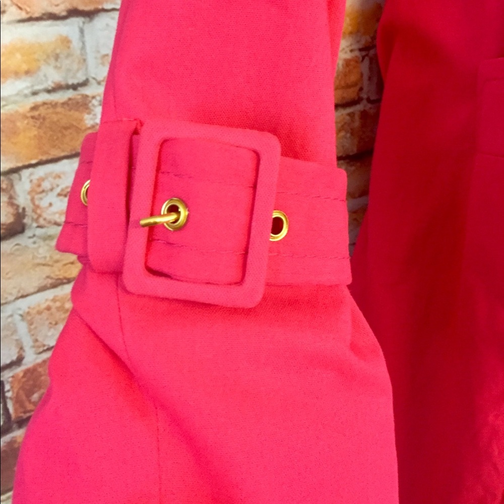 BCBG Maxazria Beautiful Pink Trench Coat - Picture 3 of 8